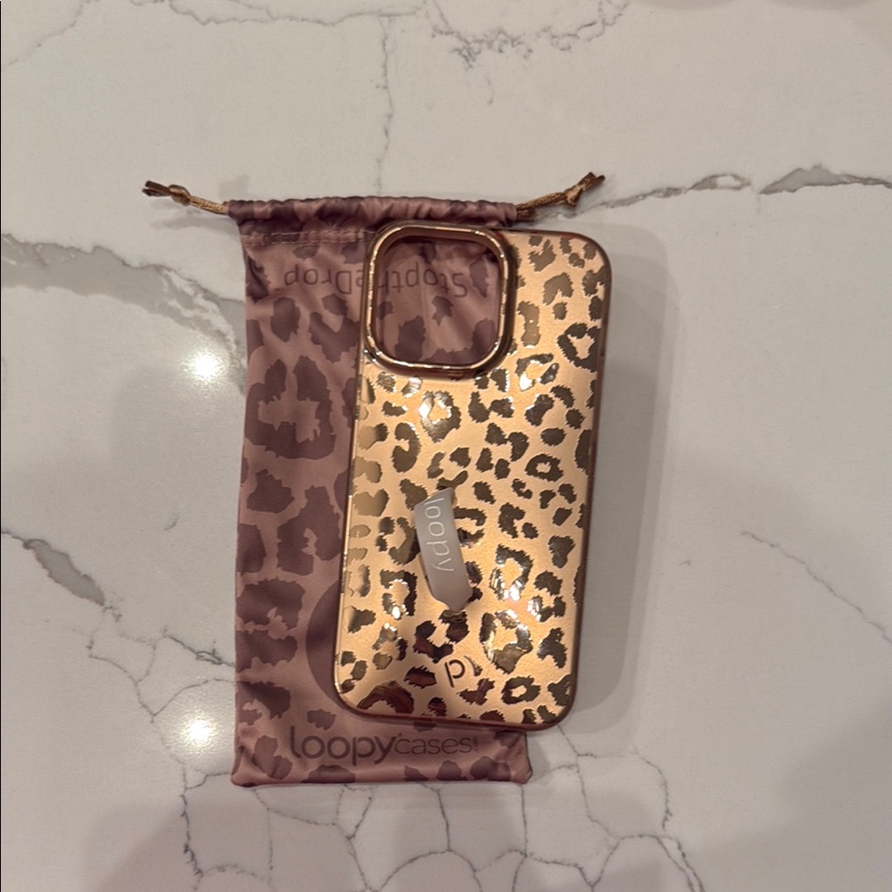 Loopy Case Leopard Print Phone Case - Brown